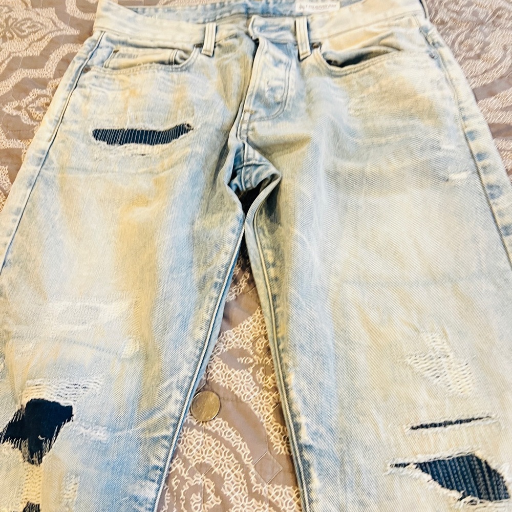 G-Star Light Blue Distressed Men's Jeans